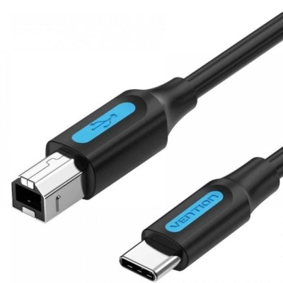 Cable USB 2.0 Impresora Vention CQUBF/ USB Tipo-B Macho - USB