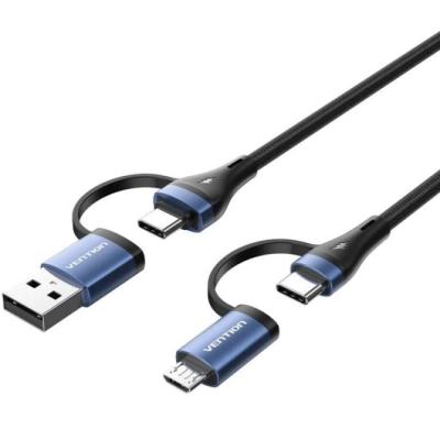 Cable USB 2.0 Tipo-C Vention CTLLF/ USB Tipo-C Macho - USB