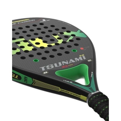 Pala de Pádel Siux Tsunami 5.0 3K/ Negra y Verde