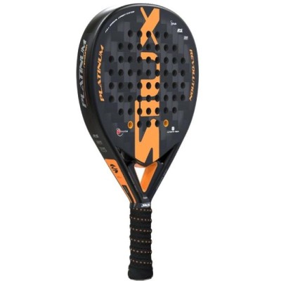 Pala de Pádel Siux Platinum Revolution 24K/ Negra y Naranja