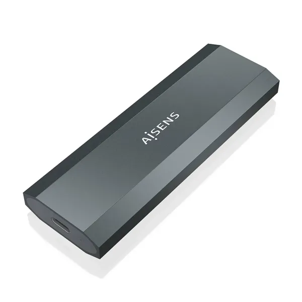 Aisens ASM2-029GR Caja Externa serie ULTRA DATA Slim Gris para SSD M.2 NVMe (NO soporta SSD SATA M.2) a USB-C