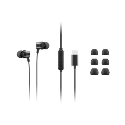 Lenovo 4XD1J77351 Auriculares Negros conector USB-C