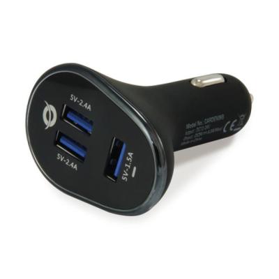 Cargador De Coche Conceptronic Carden06b 3 Puertos Usb A ( 2 P