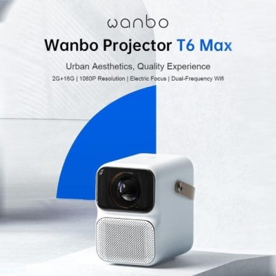 Proyector Portátil Wanbo T6 Max/ 650 Lúmenes/ Full HD/ HDMI/