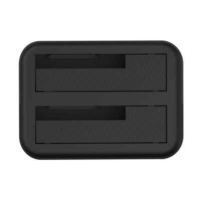 Aisens ASDS-D01B Docking Station Negro de Doble Bahia para