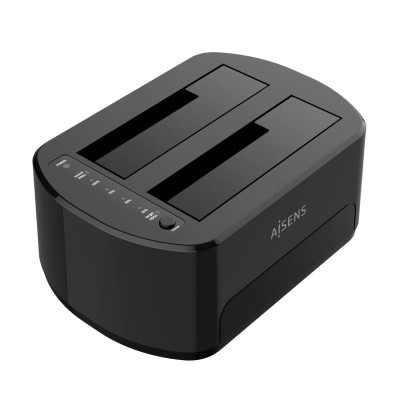 Aisens ASDS-D03B Docking Station Negro de Doble Bahia para