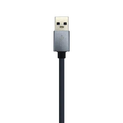 Hub USB 3.0 Aisens A106-0401/ 3xUSB/ 1xRJ45/ Gris