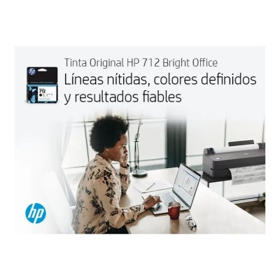 HP 712 Negro 3ED70A - Cartucho de Tinta Original