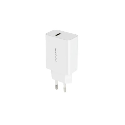 Cargador de Pared Nanocable 10.10.2003/ 1xUSB/ 2.1A/ Blanco