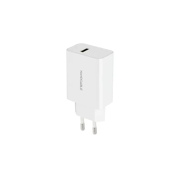 Cargador de Pared Nanocable 10.10.2003/ 1xUSB/ 2.1A/ Blanco