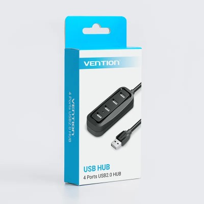 Hub USB Vention VAS-J43-B100/ 4xUSB/ 1m