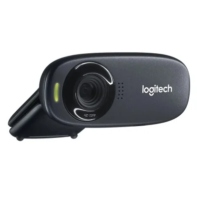 Logitech C310 Webcam HD 1 MP4/USB Hangouts Webex Negra