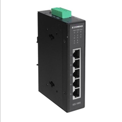 Edimax igs-1005 industrial din-rail switch 5xgbe