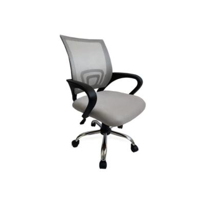 Silla De Oficina Equip De Malla Color Gris Claro Recubrimiento