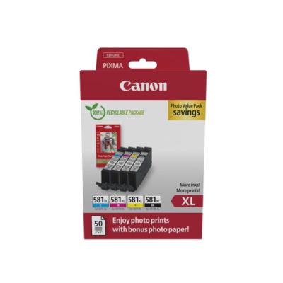 Cartucho de Tinta Original Canon CLI-581 XL Multipack Alta