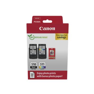 Cartucho de Tinta Original Canon PG-510 + CL-511 Multipack/