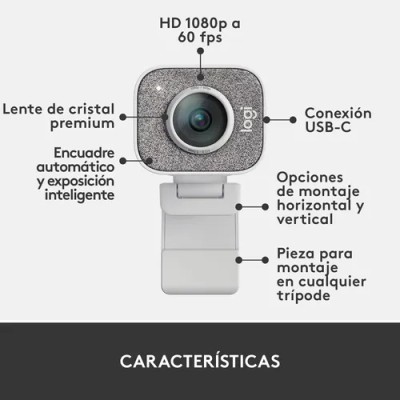 Webcam Logitech StreamCam/ Enfoque Automático/ 1920 x 1080 Full