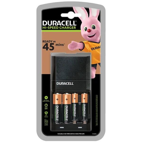 Duracell CEF27 cargador de batería Pilas de uso doméstico Corriente alterna