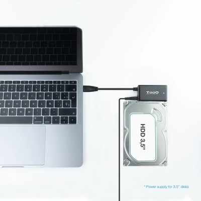 Adaptador para Discos Duros 2.5'/3.5' Tooq TQHDA-01A/ USB 3.0