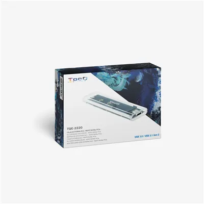 Caja Externa para Disco SSD M.2 NVMe TooQ TQE-2200/ USB 3.2/