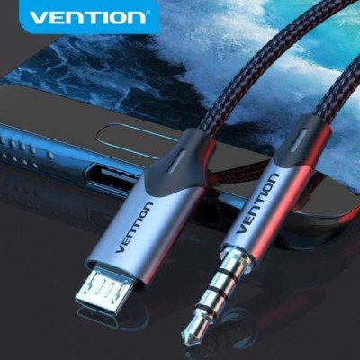 Cable Audio Vention BDGBH/ MicroUSB Macho - Jack 3.5 Macho/ 2m/