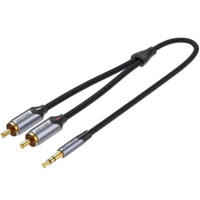 Cable Audio Vention BCNBG/ 2x RCA Macho - Jack 3.5 Macho/ 1.5m/