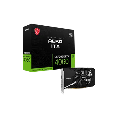 MSI GeForce RTX 4060 AERO ITX OC 8GB GDDR6 DLSS3