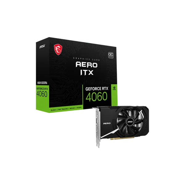 MSI GeForce RTX 4060 AERO ITX OC 8GB GDDR6 DLSS3