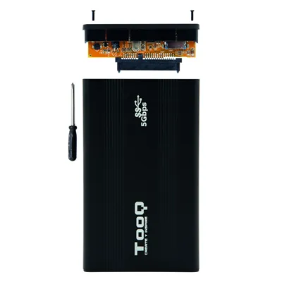 Caja Externa para Disco Duro de 2.5' TooQ TQE-2524B/ USB 3.1