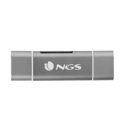 Lector de Tarjetas Externo NGS ALLY READER/ USB 2.0/ USB Tipo-C