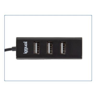 Iggual hub usb 2.0 x 4 puertos hub-a-4p