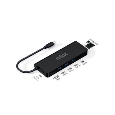 Nilox Dock USB-C 100W con HDMI/USB 3.0/SDxc/RJ45 Gigabit/USB-C