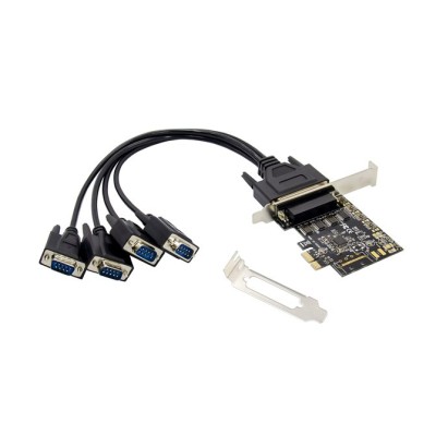 Controladora Pcie Conceptronic 4 Puertos Serie Compatible Low