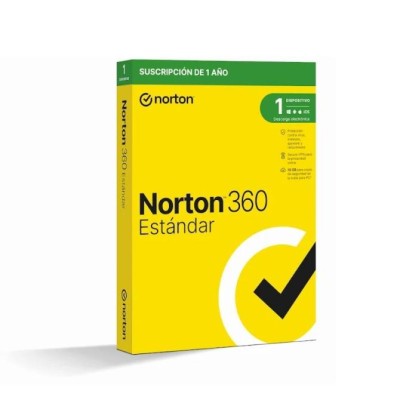 Norton 360 Estándar 2024 | 1 Dispositivo + 10GB Nube PC/Mac | 1