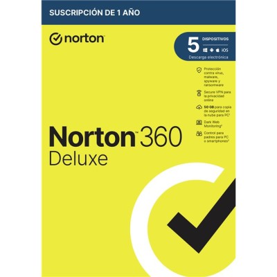 Norton 360 Deluxe 2024 | 5 Dispositivos + 50GB Nube