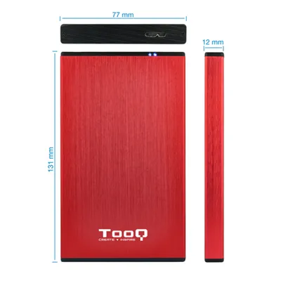 Caja Externa para Disco Duro de 2.5' TooQ TQE-2527R/ USB 3.1