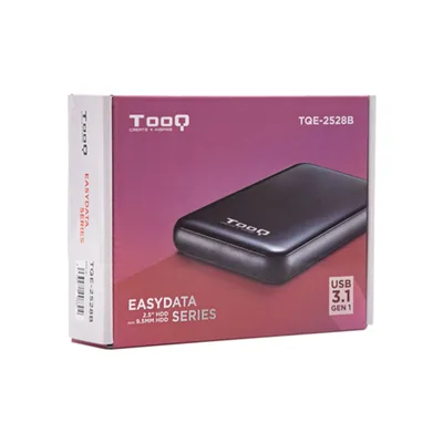 Caja Externa para Disco Duro de 2.5' TooQ TQE-2528B/ USB 3.1/