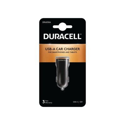 Cargador de Coche Duracell DR6030A/ 1xUSB/ 12W