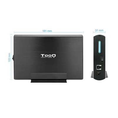 Caja Externa para Disco Duro de 3.5' TooQ TQE-3531B/ USB 2.0