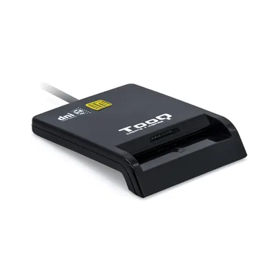 Lector de DNI TooQ TQR-211B/ USB Tipo-C/ Negro