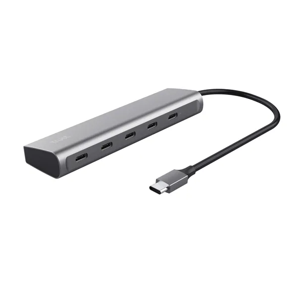 Hub USB Tipo-C Trust Halyx/ 4xUSB Tipo-C/ 1xUSB Tipo-C PD