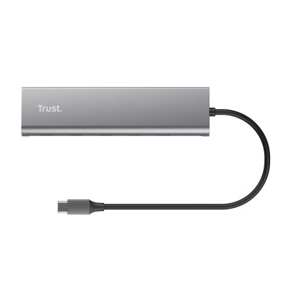 Hub USB Tipo-C Trust Halyx/ 4xUSB Tipo-C/ 1xUSB Tipo-C PD