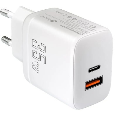 Cargador de Pared Leotec LECSPH35W2W/ 1xUSB Tipo-C/ 1xUSB/ 35W