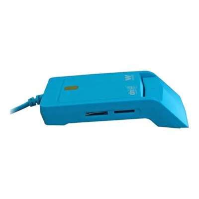 Lector de DNI y Tarjetas Woxter Combo PE26-146/ Azul/ USB 2.0