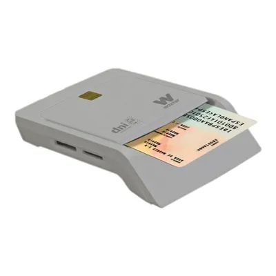 Lector de DNI y Tarjetas Woxter PE26-147/ Blanco/ USB 2.0