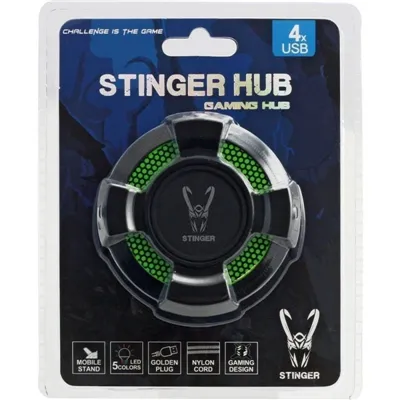 Hub USB 2.0 Woxter Stinger Hub Verde/ 4xUSB