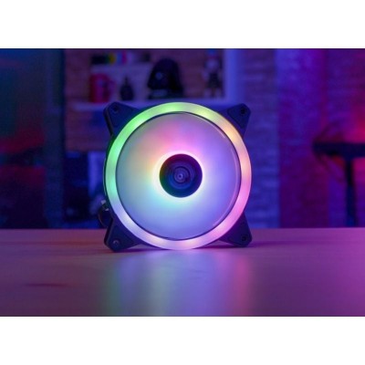 Ventilador Aerocool Duo 12/ 12cm/ RGB