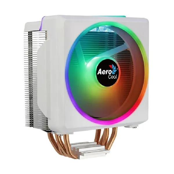 Ventilador con Disipador Aerocool Cyclon 4F/ 12cm/ Blanco