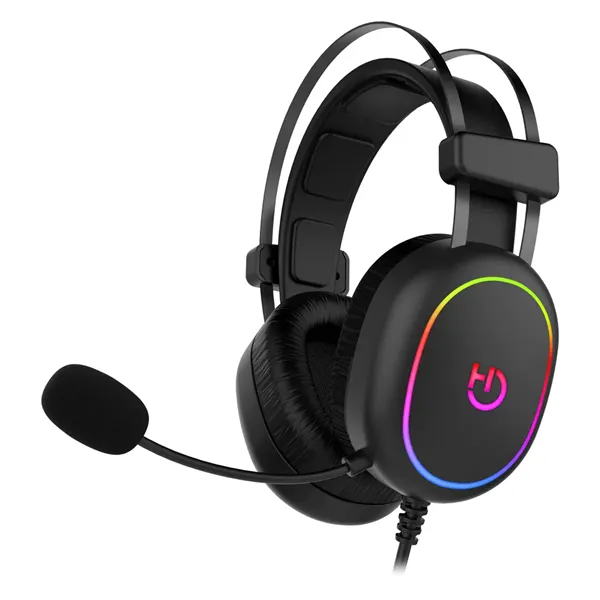 Auriculares Gaming con Micrófono Hiditec Erys ARGB/ Jack 3.5/ Negros