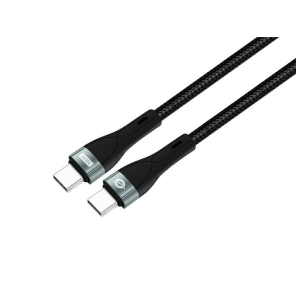 Conceptronic ETTA01B12 Cable USB-C a USB-C Version USB 2.0 a 480Mbit/s 1.2m Negro